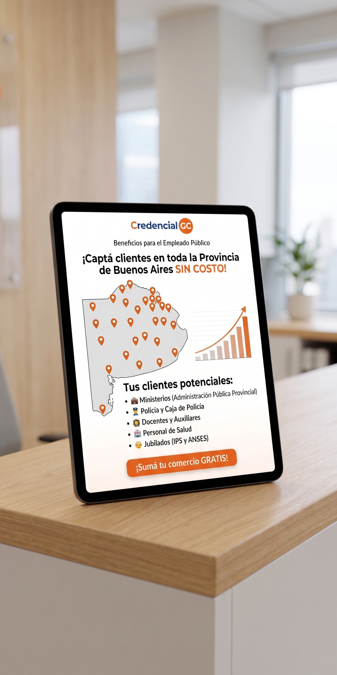 Credencial GC Comercios - Registrar comercio local en Mar del Plata, Tandil y la Provincia